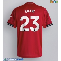 Maglie da calcio Manchester United Luke Shaw #23 Prima Maglia 2025-26 Manica Corta